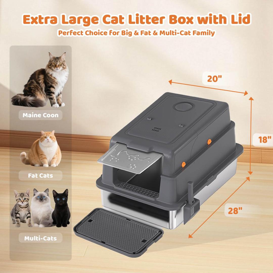 stainless steel litter box