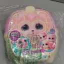 SCRUFFALUVS Pink Surprise Pet, Mystery Plush Toys, Stuffed Animals, Wash to Reveal 1 of 3 Rescue Surprise Toy Pets: Puppy, Bunny, or Kitty - Includes 8.7" Deluxe Carrier