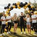 4 x JOYIN 150 Pcs Metallic Gold Balloons, Different Sizes 18 12 10 5 Inch Gold Latex Balloon Arch Kit with Instruction for Birthday Decoration Party Graduation Wedding Holiday