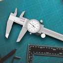 HDLNKAK Dial Caliper Shockproof Dial Caliper Precision Caliper with Watch 0-6" Range, 0.001 Resolution 6 Inch with 0.001" Precision Calipers 4-Way Measurement with Plastic Case