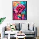 Pink Gerber Flower Jigsaw Puzzle 1000 Pieces for Adults,Valentine Day Colorful Style Floral Jigsaw Puzzles for Challenging Family Activity Games DIY Puzzle for Home Wall Decor Gifts - 20 x 27 Inches