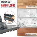 for Miele Hardwood Floor Brush Head 12 Parquet Twister with Soft Horsehair Bristles, 360 Swivel Vacuum Attachment for Hard Floors Compatible with Miele C1, C2, C3 Canister Vacuums