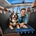 A-Pce 600D Heavy Duty Dog Car Seat Cover for Back Seat,2025 Upgraded Hard Honeycomb Bottom Back Seat Extender for Dogs- Holds 600lbs,Waterproof Scratch Proof Nonslip Dog Hammock for SUV