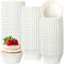 Jinei 5000 Pcs White Cupcake Liners Bulk for Baking Paper Cupcake Wrappers 1.97 Inch Paper Muffin Liners for Wedding Birthday Party