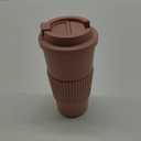 18oz Plastic Coffee Tumbler in a cheerful pink