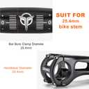 25.4 Bike Handlebar - 30mm, 55mm, 70mm, 90mm,120mm Riser Handlebar - 620mm Aluminium Alloy Mountain Bike Bicycle Handlebars (25.4-50mm Rise)