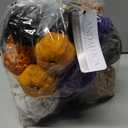 ANDALUCA Large Decorative Halloween Fall Vase Filler Bag with Orbs, Balls (Purple Orange)