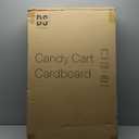 Cardboard Candy Cart for Parties - Dessert Display on Wheels - Party Decoration for Birthdays, Weddings, Baby Showers, and Bridal Parties