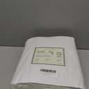 LANE LINEN 100% Organic Cotton King Size Sheets Set, Soft & Comfy All Season Breathable Sheets King Size, Percale Weave Fully Elasticized Eco Friendly Naturally Cooling King White Bed Sheets (01: Pure White)