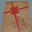 Adventure Book Handcrafted 11.92 x 7.62" Leather-Bound Scrapbook with 80 Pages, Embossed Lettering, Inspired by 'Up', Ideal for Photos, Weddings&Travel Memories Gift Box Included (Leather Scrapbook)