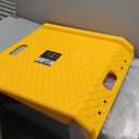 Curb Ramp - Heavy Duty, Portable Ramp with 1000lb Weight Capacity - for Furniture Dollies, Hand Trucks, or Moving Carts by Stalwart (Yellow)