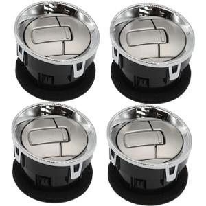 4 Pcs Front Interior Dashboard Louvre AC Heater Vent Chrome Set Compatible with 2009-2014 F Series 150 9L3Z-19893-CA 9L3Z19893AA CL3Z-19893-EA (4)