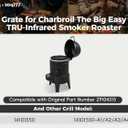 15 1/4" Porcelain Steel Cooking Grate Replacement Parts for Charbroil The Big Easy TRU-Infrared Smoker Roaster & Grill Model 14101550 14101550-A1/ A2 / A3 / A4, 29104315
