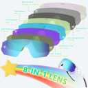 IKTOD Youth Baseball Kids Sunglasses for 4-16 Boys Girls Softball Cycling Glasses UV400 Protection Sports Goggles (Ks-08)