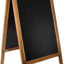 Wooden A-Frame Chalkboard Stand Type Menu Double-Sided Chalkboard Board Sign