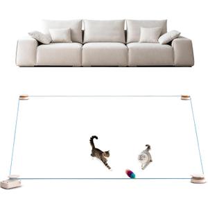 Interactive Cat Toy for Indoor Cats – Automatic Moving & Enrichment Toy for Indoor Cats/ Kitten, Auto/ Manual Control Cat Treadmill for Exercise & Mental Stimulation, Stimulating Chase Toys