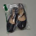 Girls Dress Shoes Sparkle Mary Jane Ballet Flats with Rhinestone Princess Flower Wedding Shoes, UK 3