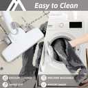 COSY HOMEER Dog Door Mat 24"x36" Dirt Trapper Entryway Rugs Absorbent Funny Welcome Mat Washable Non Slip Entry Rugs,Grey