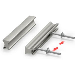 homdiy 5 Pack Adjustable Brushed Nickel Cabinet Pulls 1" to 4" (25-102mm) Adjustable Hole Distance Drawer Pulls