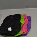 Teamoy 4pcs Washable Female Dog Diapers, Reusable Doggie Diaper Wraps for Female Dogs, Super-Absorbent and Comfortable, Medium (Black+ Purple+ Green+ Rose Red (4pcs))