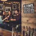 3 x YVHOGTA Funny Bar Metal Sign Alcohol No Great Story Started with Salad Vintage Beer Sign for Home Bar Basement Garage Man Cave Decor 12x8 Inch