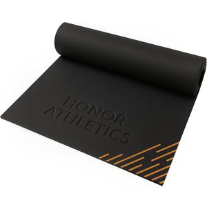 Honor Athletics Premium Jump Rope Mat  1/4" Thick High-Density Rubber | Non-Slip Surface for Indoor/Outdoor Use | Durable & Odor-Free Skipping Mat (Standard - 36" x 48", Black)
