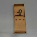 Naked Armor Straight Razor Leather Strop - 2.5" x 15" Cow Leather Razor Blade Sharpener with Brass Hooks, Brown