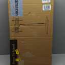 WALI Floor TV Stand with Power Outlet, Tall TV Stand Mount for 32-75 inch TV up to 110 lbs, Swivel and Height Adjustable TV Stands with Wood Base for Bedroom, Office(TVDVD-7P), Black