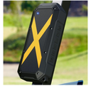 Magnetic Golf Speaker Bluetooth, Portable Wireless Jobsite Speakers, Hands-Free Calls, 30H Battery Stereo Sound TWS for Golfing, Camping, Outdoor (Yellow)
