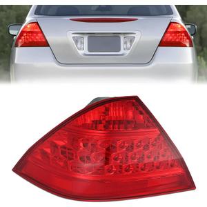 Nilight Taillight Assembly Compatible with 2006 2007 Honda Accord 4 Door Sedan Excluding Hybrid Rear Lamp Replacement OE Style Driver Side
