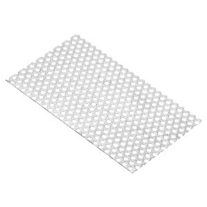 PATIKIL 8" x 4" 304 Stainless Steel Perforated Sheet, 0.2" Hole 19GA Expanded Metal Mesh Plate Screen Decorative Meshes for Ventilation Grill Smoking