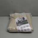 LAMIT Natural Beige Linen Curtains for Bedroom, 84 inches Grommet Thermal Insulated Thick Burlap Farmhouse Neutral Curtains Noise Reducing Light Filtering Drapes for Living Room, 2 Panels, W60 x L84