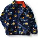 Toddler Fleece Jacket Kids Lightweight Outerwear Boys Girls Long Sleeve Fall Spring Coat, 5T