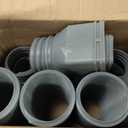 plusgutter Rain Gutter Downspout Extensions Flexible, Drain Downspout Extender,Down Spout Drain Extender, Gutter Connector Rainwater Drainage,Extendable from 21 to 68 Inches (4Pack, Gray)