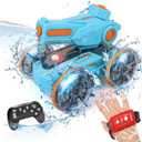 Amphibious Remote Control Car Gifts for Kids 6 7 8-12 Years Old Boys Girls Birthday Gift - Water Pool Toys Waterproof 4WD Gesture Sensing RC Car Boat