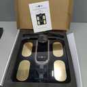 RunStar Smart Scale FSA&HSA Eligible, 8 Electrodes Digital Bathroom Scale for Body Weight and Fat, BMI, Muscle Mass 28 Body Composition Measurement, with Full-Color TFT LCD on Retractable Handle (black)