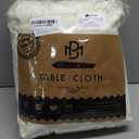 BRILLMAX 6 Pack Ivory Round Tablecloths 70 Inch for 30-48 Tables - 150 GSM Polyester Fabric, Standard Drop, Water, Stain & Wrinkle Resistant Cloth Cover for Wedding Reception Banquet Dining Party