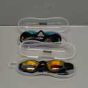 Aegend Kids Swim Goggles, Pack of 2 Swimming Goggles for Children Boys & Girls Age 3-14 (Aqua & Black Orange)
