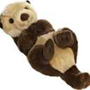 Aurora Realistic Miyoni Sea Otter Stuffed Animal - Lifelike Details Make a Cherished Companion - Perfect for Decorating Bedrooms or Classrooms - Brown 10 Inches