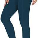 THE GYM PEOPLE Thick High Waist Yoga Pants with Pockets, Tummy Control Workout Running Yoga Leggings for Women M/L