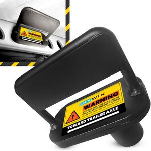 Skywin-Trailer Lock, Axle Stop Device, Magnetic Trailer Axle Stopper, Trailer Tandem Slide Stopper for Semi Trailers, Refrigerator Trailers, Dry Van Trailers, Semi Truck Tools (Black)
