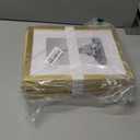 upsimples 8x10 Picture Frame Set of 5, Display Pictures 5x7 with Mat or 8 x 10 Without, Wall Gallery Photo Frames, Gold