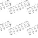 METALLIXITY Compression Springs (1.2x16mm OD,50mm Free Length) 10Pcs, 304 Stainless Steel Extension Spring - for Shop Home Repairs, DIY Projects, Silver Tone