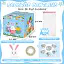 5 x Easter Money Box for Cash Gift Pull - Surprise Gift Box for Kids Boys Girls - DIY Money Pull Box with 100Pcs Transparent Bags - Easter Money Gift Ideas for Women Men - Blue