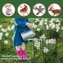 4 Sets of DIY Metal Plant Protectors from Deer, Garden Fencing Animal Barrier Size 11.8 * 12.9 inches, Mesh Plant Cage Chicken Wire Cloche for Plants with Stakes and Nylon Cables