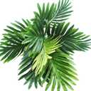 Artificial Palm Tree 30" Tall UV Resistant Tropical Areca Faux Plants Monstera Leaves Floral Arrangement Safari Leaves Party Suppliers Decorations