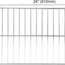 2 Packs W10256908 304 Stainless Steel Oven Rack Replacement for Replacing Whirlpool Stove Oven Parts, Replacement W10179196,W10138079, 3195710，24 x 15-3/4 Inches