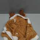 Yoption Reindeer Dog Costume, Christmas Elk Deer Pet Winter Warm Coat Coat Clothes Hoodie Outfit Apparel for Puppy Cat (L) (L-Chest Girth: 19.3", Neck Girt: 14.6")