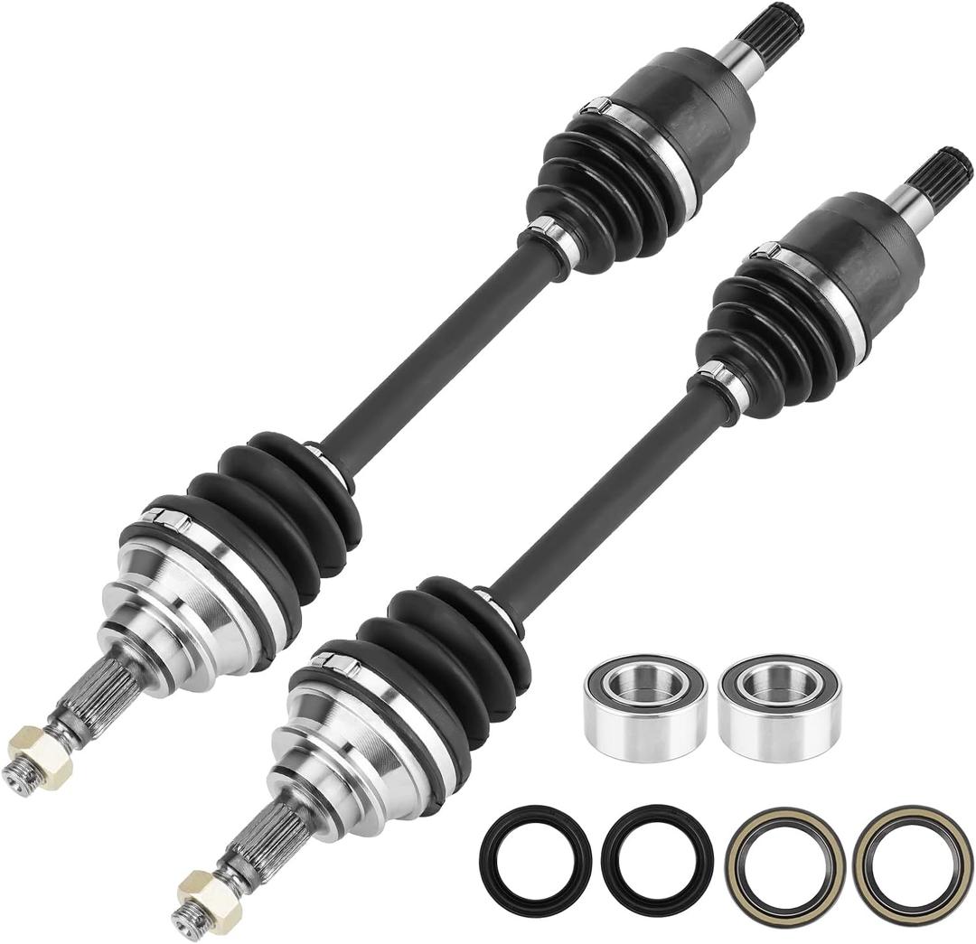 Front Left/Right CV Axle & Wheel Bearing Kit for Honda FourTrax Foreman TRX 500 2005-2014, for FourTrax Rincon TRX 680 4x4 2006-2020, 2 CV Axles and 2 Wheel Bearings Front Left/Right CV Axle & Wheel Bearing Kit for Honda FourTrax Foreman TRX 500 2005-2014, for FourTrax Rincon TRX 680 4x4 2006-2020, 2 CV Axles and 2 Wheel Bearings