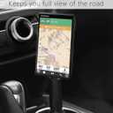 1Zero Solid GPS Cup Holder Mount for Garmin [Adjustable Arm], Replacement Car Truck Cupholder Ball Mount Compatible with Garmin Nuvi Drivesmart RV Dezl Drive Zumo Driveassist DriveLuxe Navigator